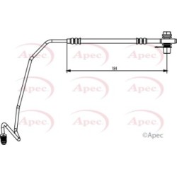Brake Hose Pipe APEC HOS3872 OE Ref 8E0611763F