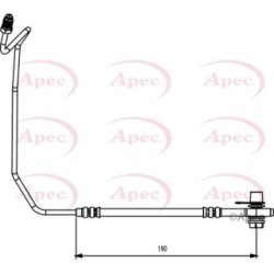 Brake Hose Pipe APEC HOS3873 OE Ref 8E0611764F