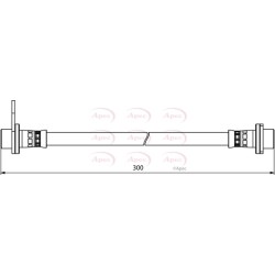 Brake Hose Pipe APEC HOS3910 OE Ref 4650A243
