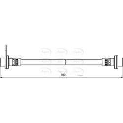 Brake Hose Pipe APEC HOS3911 OE Ref 4650A244