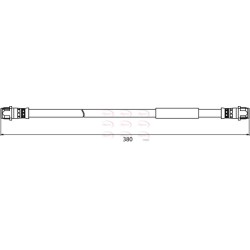 Brake Hose Pipe APEC HOS3915 OE Ref 1401070480
