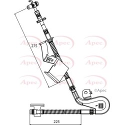 Brake Hose Pipe APEC HOS3938 OE Ref 4806F9