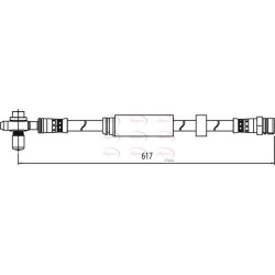 Brake Hose Pipe APEC HOS3944 OE Ref 3AA611701A APEC