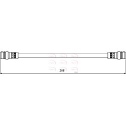Brake Hose Pipe APEC HOS3945 OE Ref 1Q0611775D