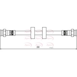 Brake Hose Pipe APEC HOS3969 OE Ref 51790084