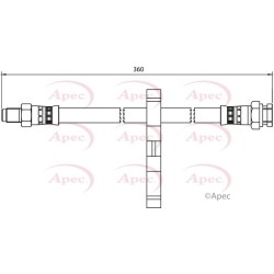 Brake Hose Pipe APEC HOS3970 OE Ref 1306893080