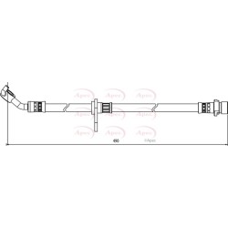 Brake Hose Pipe APEC HOS3983 OE Ref 01468TL0G50