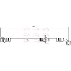 Brake Hose Pipe APEC HOS3997 OE Ref 01464S9AH00