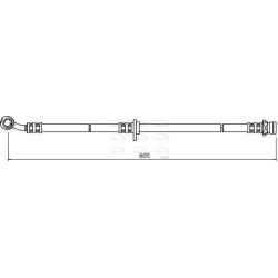 Brake Hose Pipe APEC HOS3999 OE Ref 01465SJF000 APEC