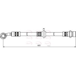 Brake Hose Pipe APEC HOS4000 OE Ref 01464SJF000