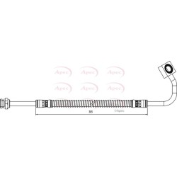 Brake Hose Pipe APEC HOS4019 OE Ref 0K01143830C