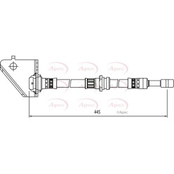 Brake Hose Pipe APEC HOS4022 OE Ref 587322E000DS