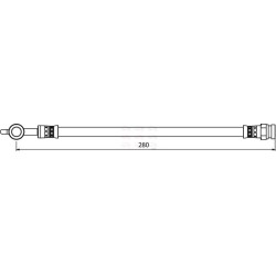 Brake Hose Pipe APEC HOS4029 OE Ref GJ6A43810A APEC