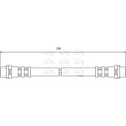 Brake Hose Pipe APEC HOS4042 OE Ref 9044280635
