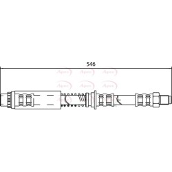 Brake Hose Pipe APEC HOS4047 OE Ref SHB101219
