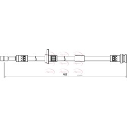 Brake Hose Pipe APEC HOS4067 OE Ref 51550M68K00000