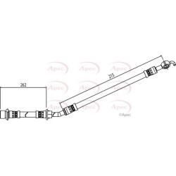 Brake Hose Pipe APEC HOS4077 OE Ref 9094702G35