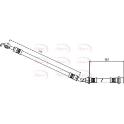 Brake Hose Pipe APEC HOS4079 OE Ref 9094702G34