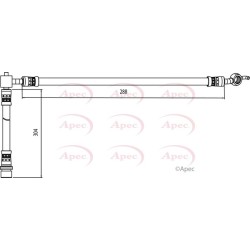 Brake Hose Pipe APEC HOS4084 OE Ref 9094702C76