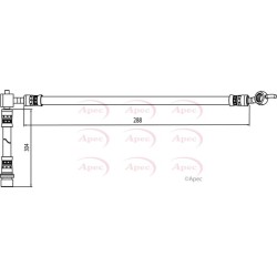 Brake Hose Pipe APEC HOS4085 OE Ref 90947 02 C81