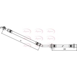 Brake Hose Pipe APEC HOS4088 OE Ref 90947W2008