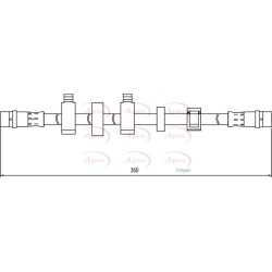 Brake Hose Pipe APEC HOS4099 OE Ref 7D0611701D