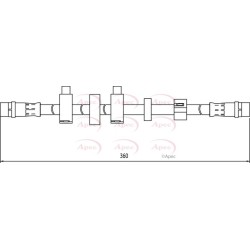 Brake Hose Pipe APEC HOS4104 OE Ref 7D0611702B