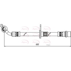 Brake Hose Pipe APEC HOS4122 OE Ref 9094702C55