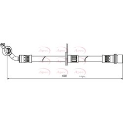 Brake Hose Pipe APEC HOS4123 OE Ref 9094702C54