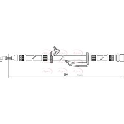 Brake Hose Pipe APEC HOS4127 OE Ref 9094702F49
