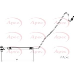 Brake Hose Pipe APEC HOS4137 OE Ref 6R0611764A