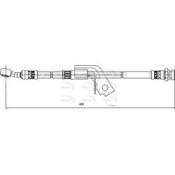 Brake Hose Pipe APEC HOS4141 OE Ref 587381C800