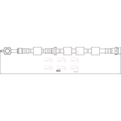 Brake Hose Pipe APEC HOS4144 OE Ref 1522923