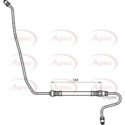 Brake Hose Pipe APEC HOS4149 OE Ref 488870