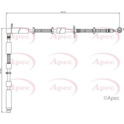 Brake Hose Pipe APEC HOS4174 OE Ref LR044355 APEC