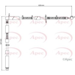 Brake Hose Pipe APEC HOS4175 OE Ref LR019329