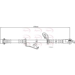Brake Hose Pipe APEC HOS4178 OE Ref 9094702G30