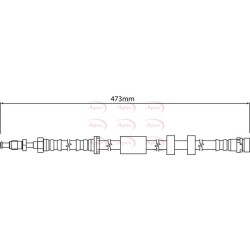 Brake Hose Pipe APEC HOS4184 OE Ref CV612078AA
