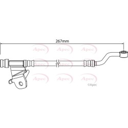 Brake Hose Pipe APEC HOS4202 OE Ref 587381J300