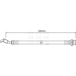 Brake Hose Pipe APEC HOS4261 OE Ref 587372S100