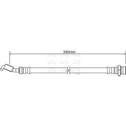 Brake Hose Pipe APEC HOS4262 OE Ref 587382S100
