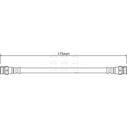 Brake Hose Pipe APEC HOS4284 OE Ref 1S0611775