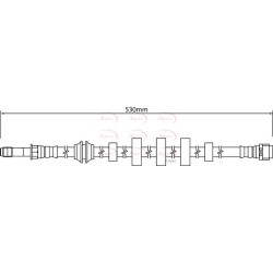 Brake Hose Pipe APEC HOS4292 OE Ref 8R0611707B