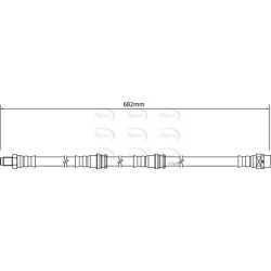 Brake Hose Pipe APEC HOS4302 OE Ref 34206784620