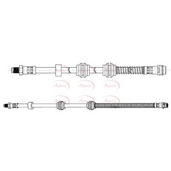 Brake Hose Pipe APEC HOS4461 OE Ref 1664200448