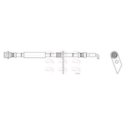 Brake Hose Pipe APEC HOS4470 OE Ref 2395313
