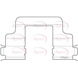Brake Disc Pad Accessory Kit APEC KIT1130 OE Ref 8P0615231A
