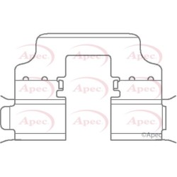 Brake Disc Pad Accessory Kit APEC KIT1132
