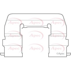 Brake Disc Pad Accessory Kit APEC KIT1133