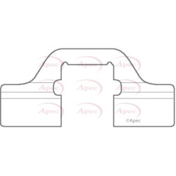 Brake Disc Pad Accessory Kit APEC KIT1134